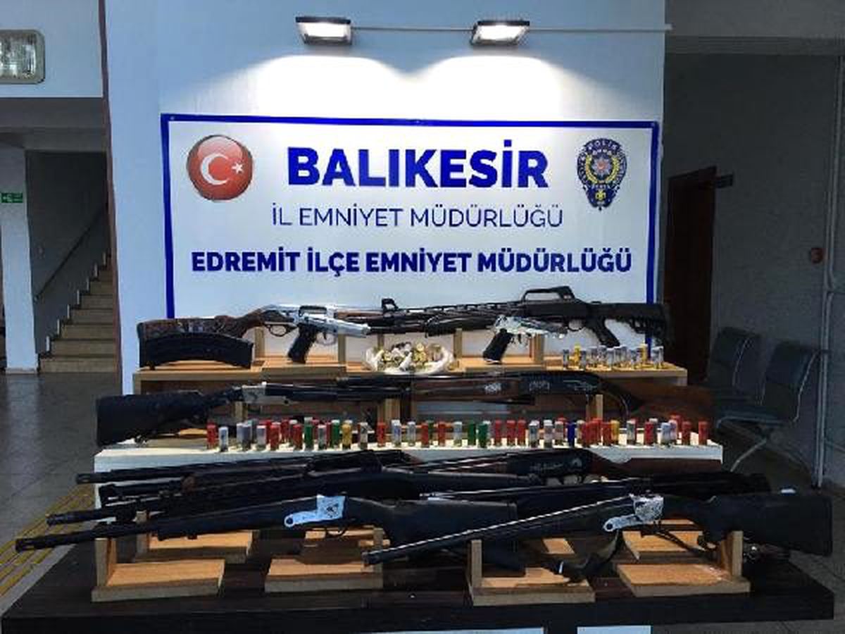 Balıkesir\'de, 48 saatte 35 silah ele geçirildi