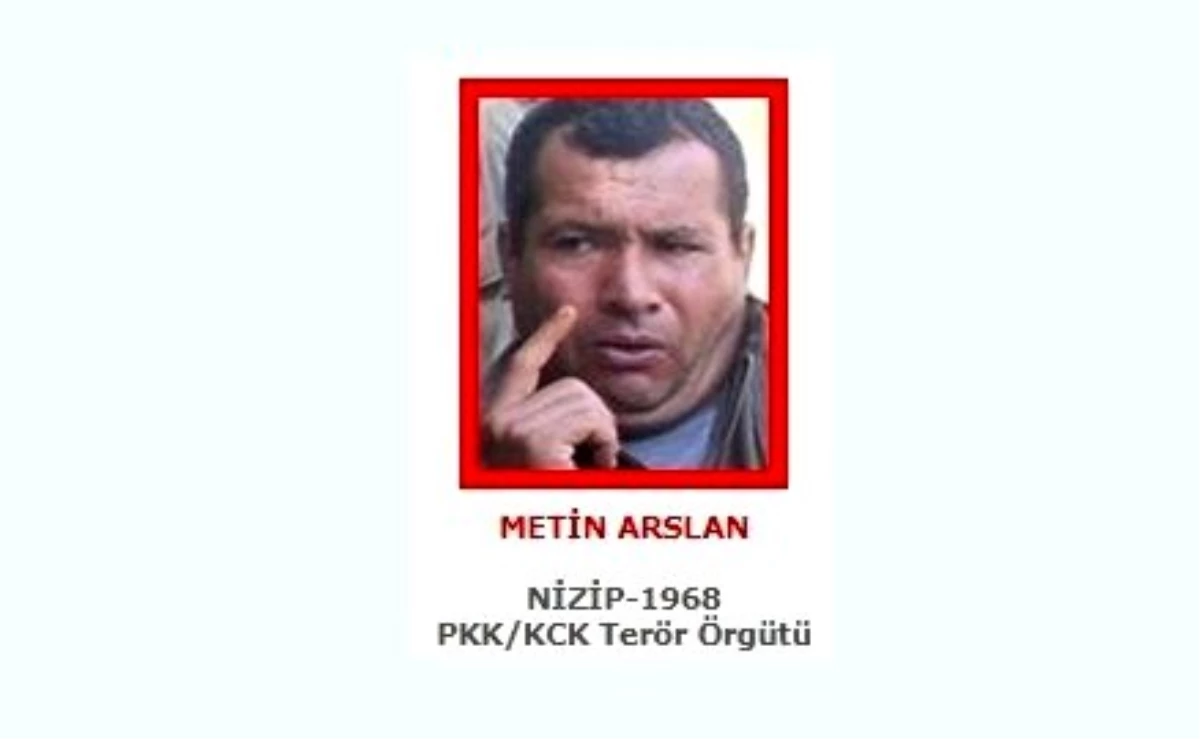 MİT\'in operasyonuyla etkisiz hale getirilen YPG/PKK\'nın sözde istihbarat sorumlusu Metin Arslan\'ın...