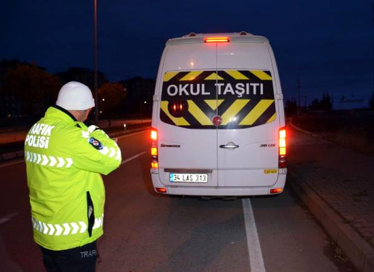 Taşımalı eğitimde kullanılan servis araçları denetlendi