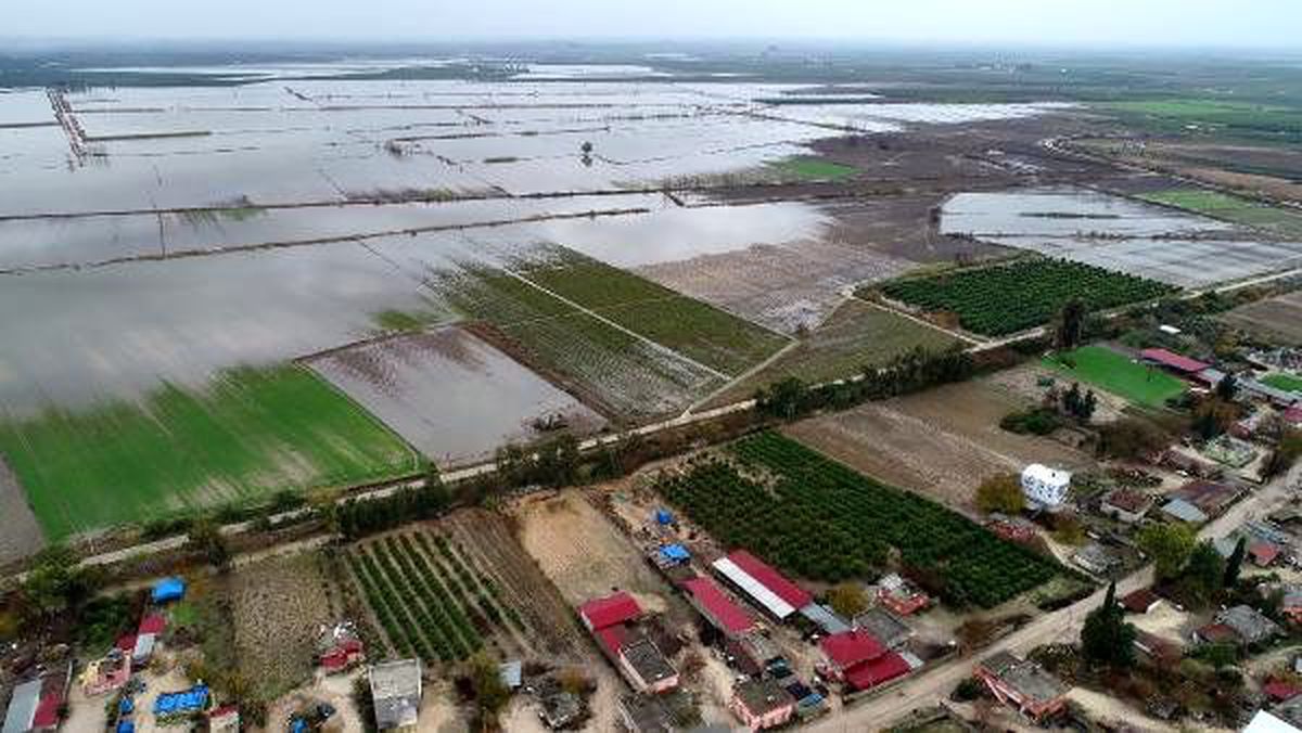 Yağmur dindi, tarlalardaki sular çekilmedi