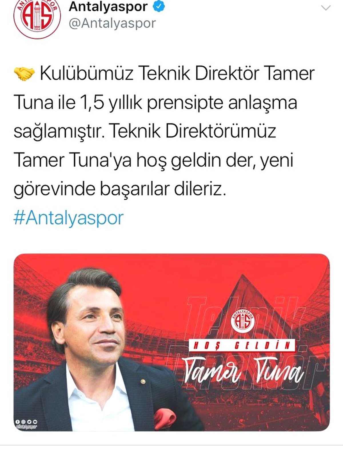 Antalyaspor, Tamer Tunay\'ı duyurdu