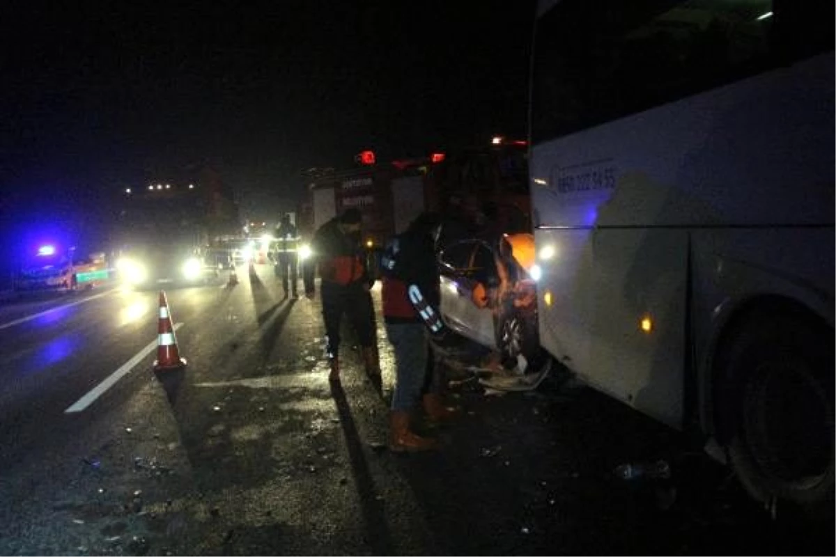 Bolu\'da 3 aracın karıştığı kazada 3 kişi yaralandı