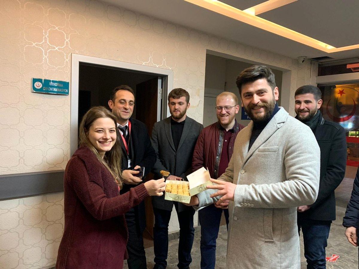 Trabzon\'da doktorlara moral ziyareti