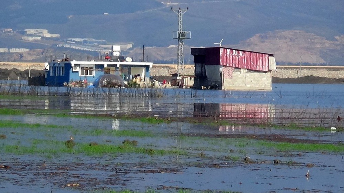 Amik Ovası\'nda evler ve tarım arazileri sular altında kaldı