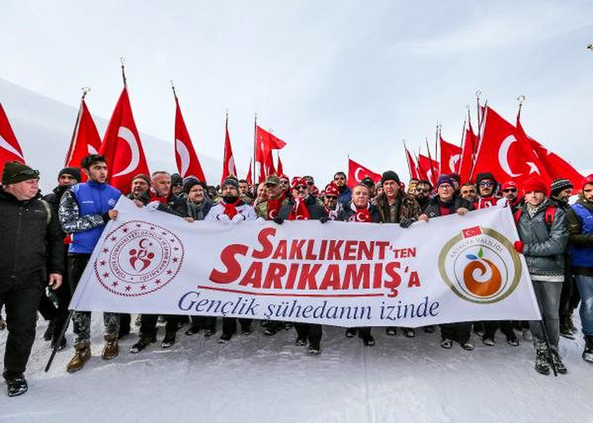 Antalyalılar, Sarıkamış şehitleri için yürüdü