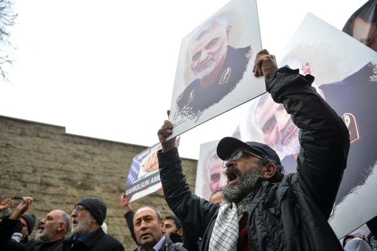 İstanbul\'da, Kasım Süleymani\'nin öldürülmesi protesto edildi