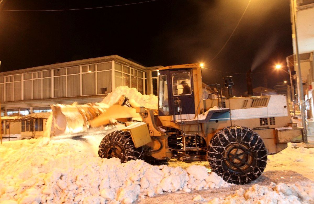 Ahlat Belediyesinden karla mücadele çalışması