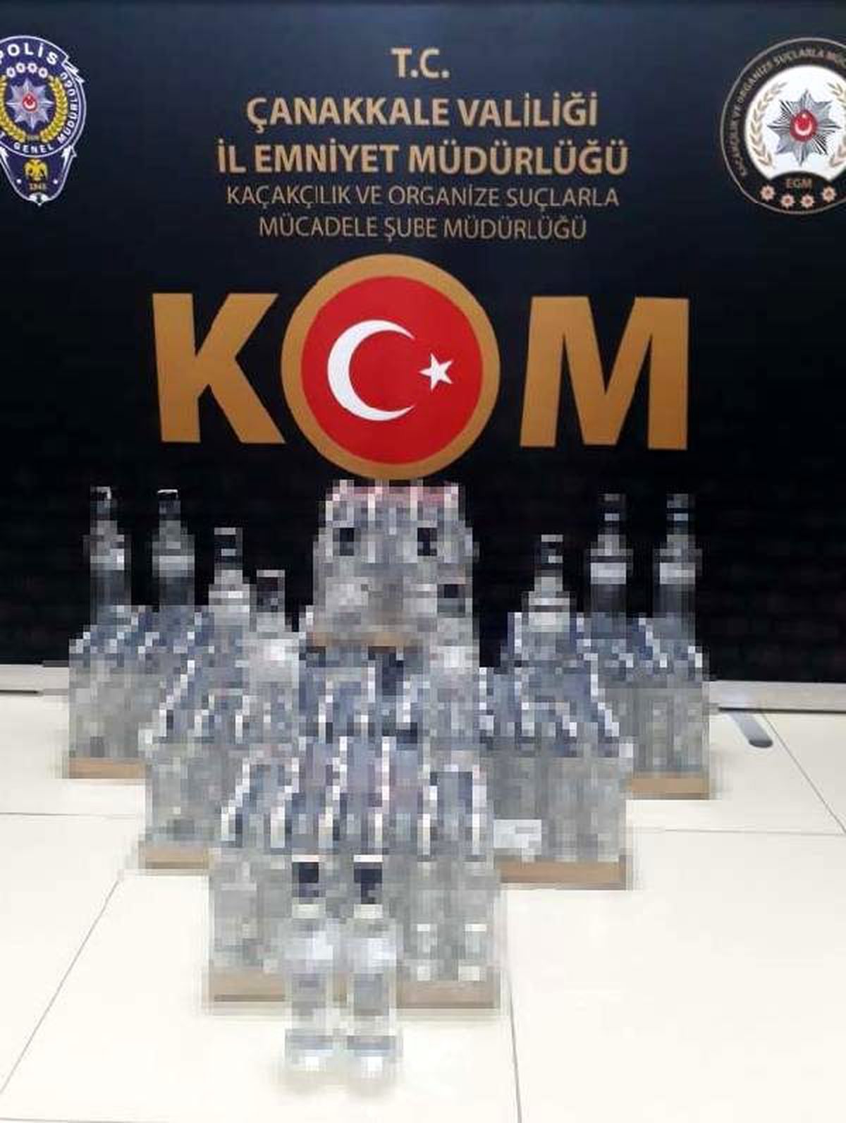 Çanakkale\'de kaçak içki operasyonu: 1 gözaltı