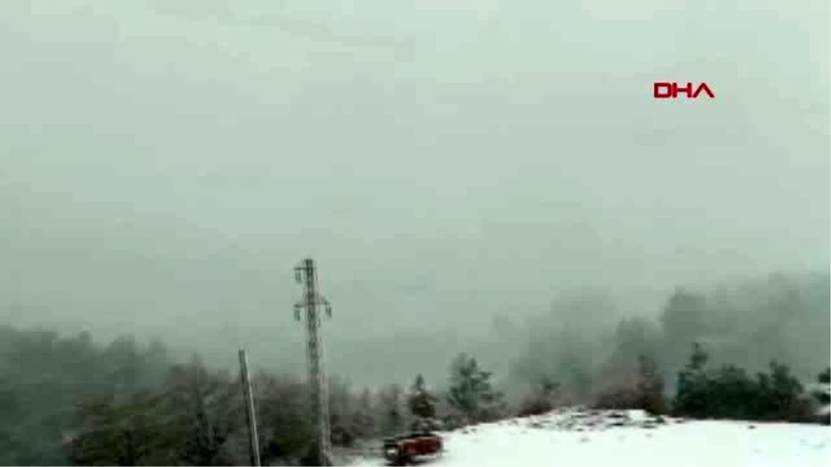 Çanakkale\'nin yükseklerinde kar yağışı