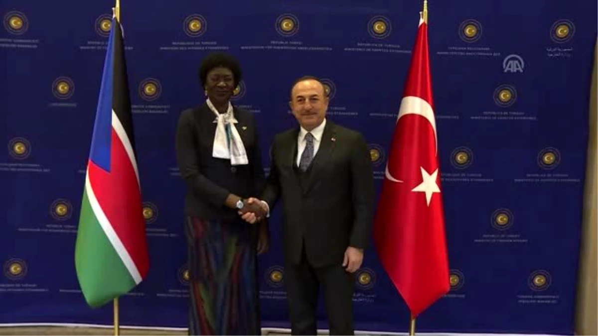 Dışişleri Bakanı Çavuşoğlu ve Güney Sudan Dışişleri Bakanı Acuil görüşmesi