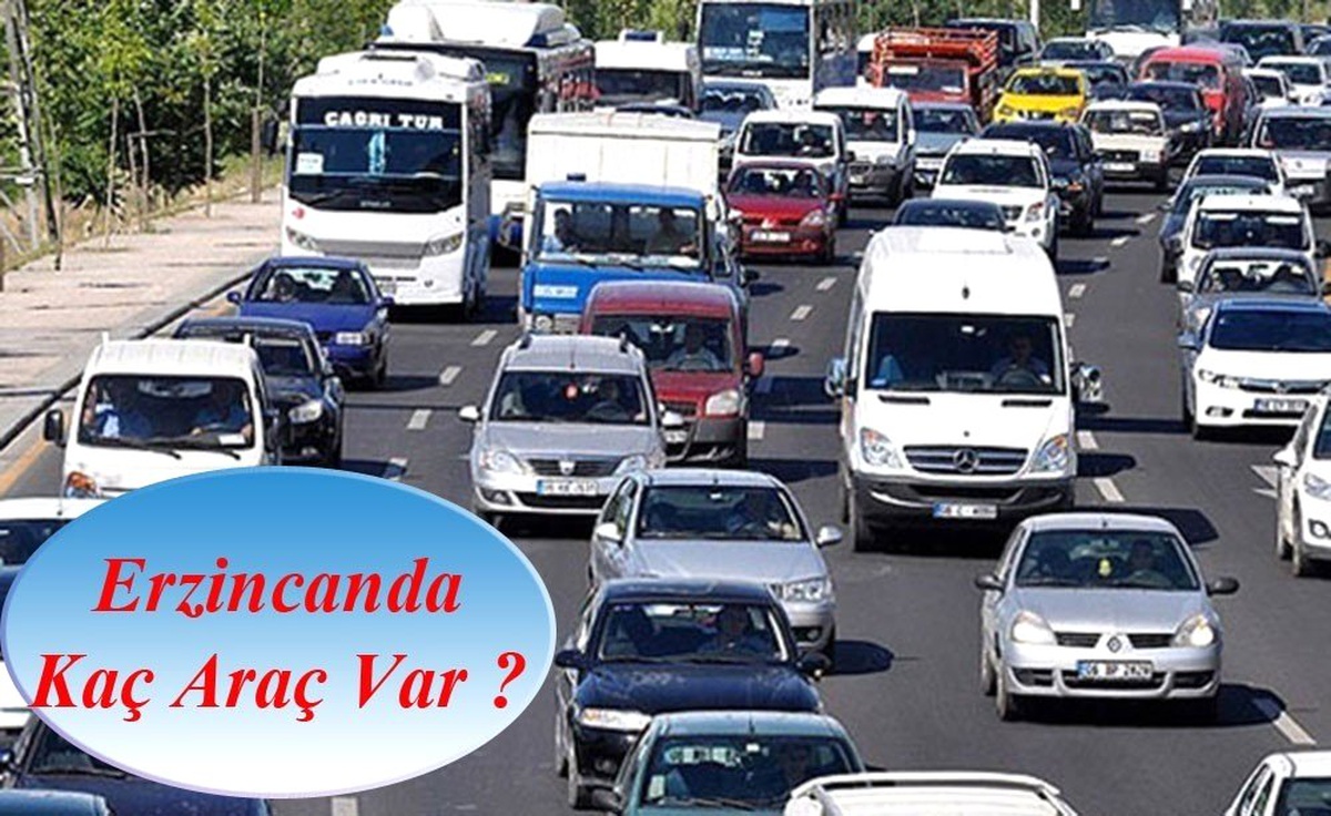 Erzincan\'da trafiğe kayıtlı araç sayısı 59 bin 997 oldu