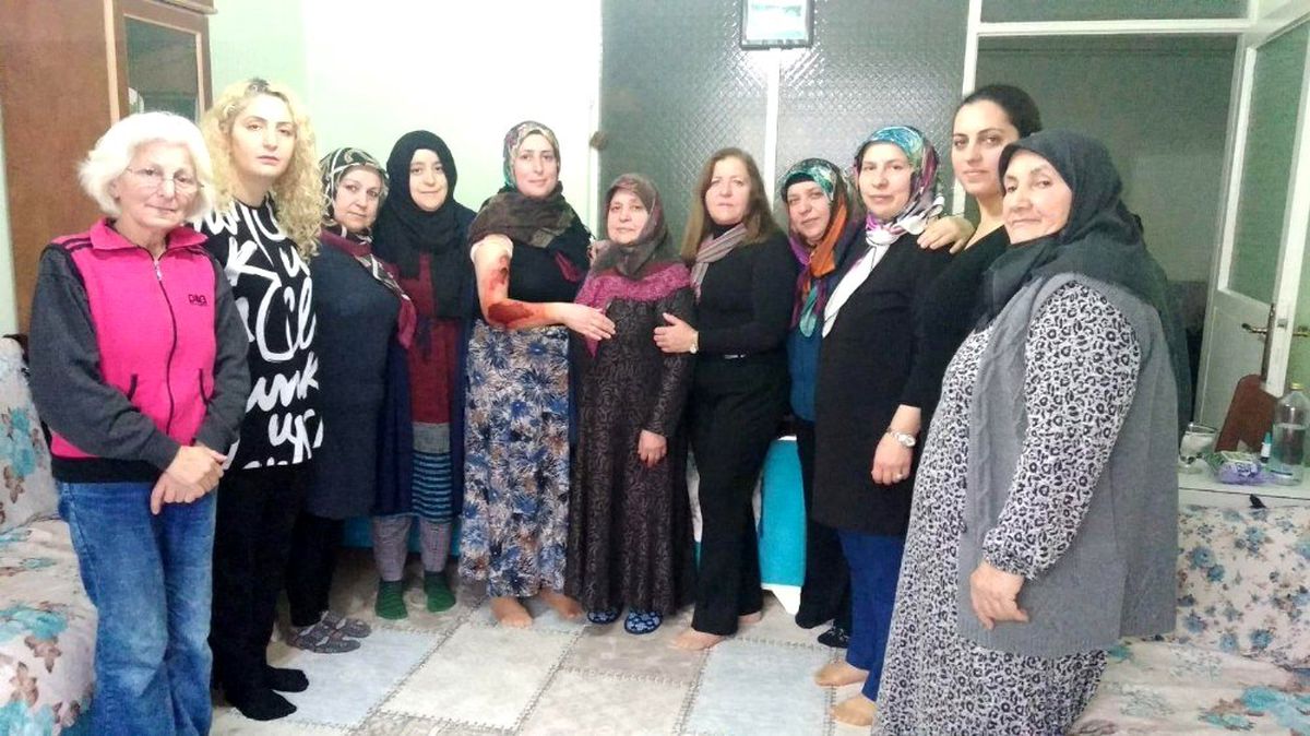 Koca şiddetine maruz kalan kadına destek ziyareti