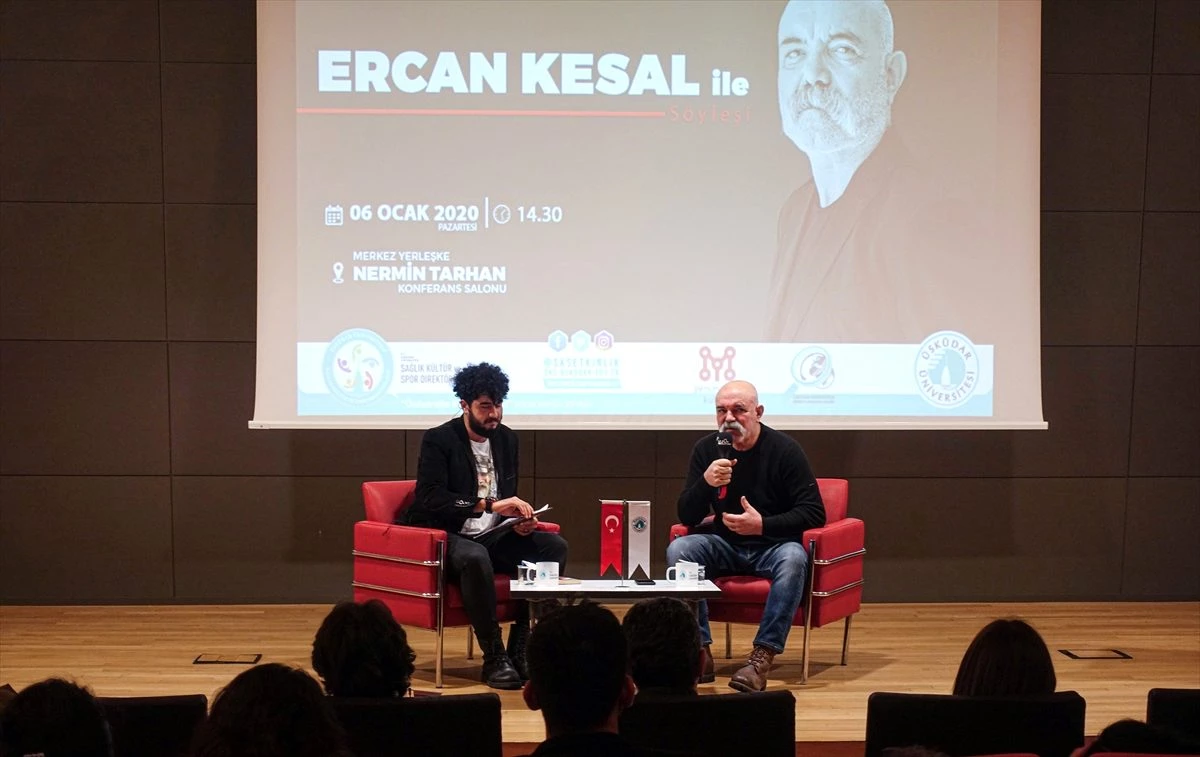 Oyuncu ve yazar Ercan Kesal, öğrencilerle bir araya geldi Açıklaması