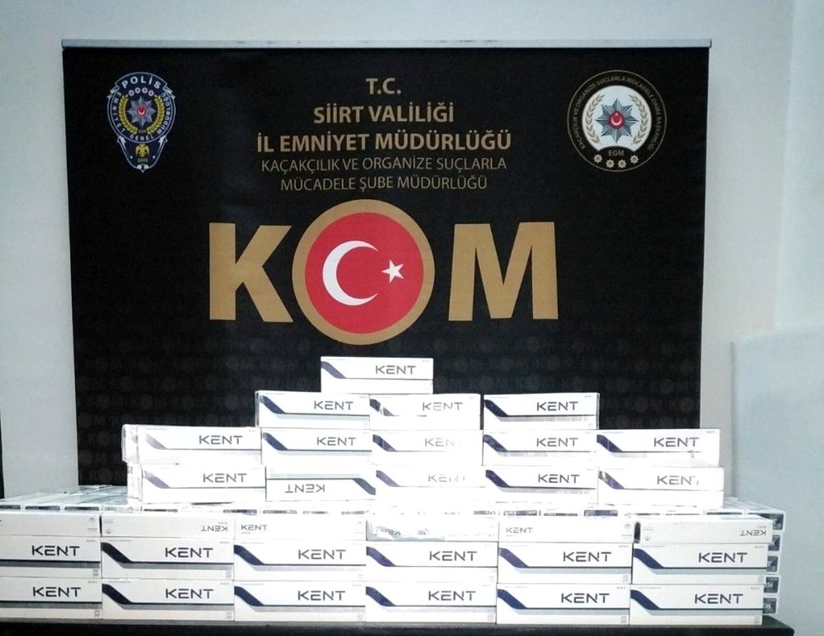 Siirt\'te 3 bin 400 paket kaçak sigara ele geçirildi