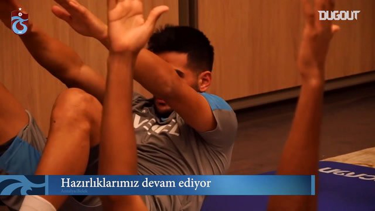 Trabzonspor salonda kuvvet çalıştı