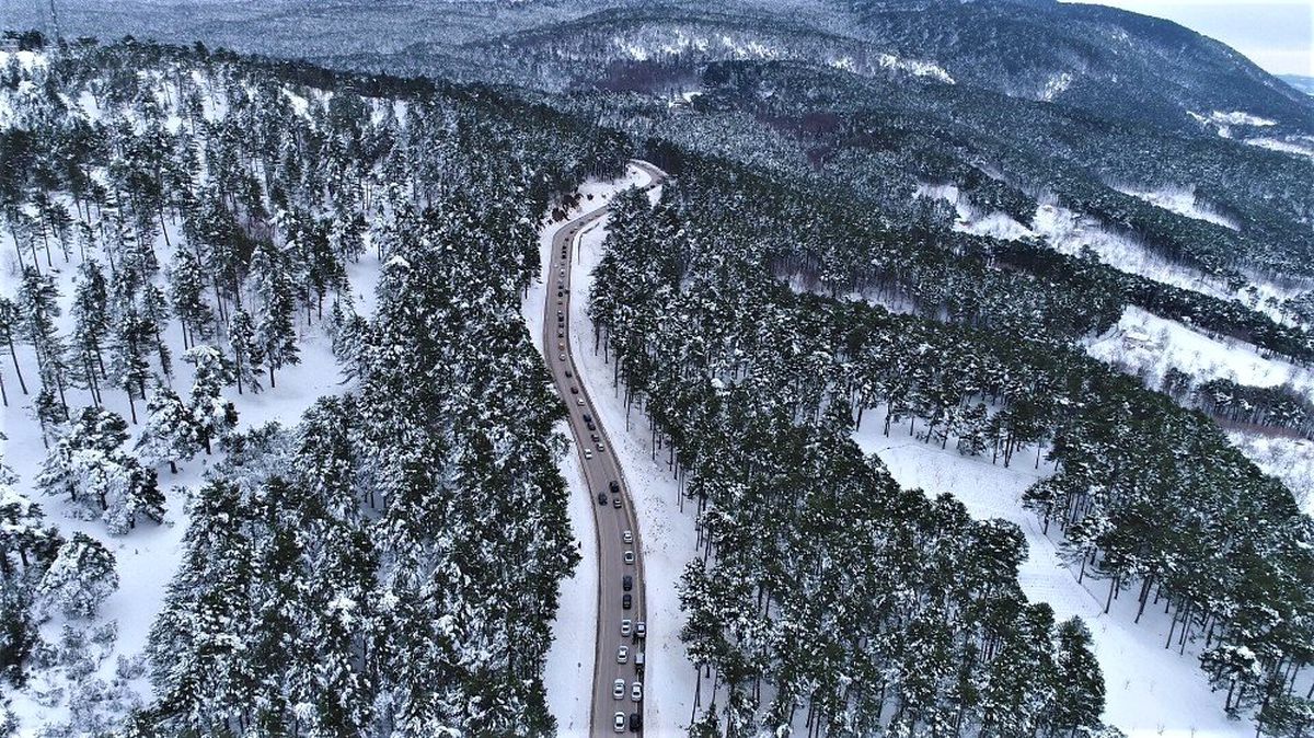 Uludağ\'da kartpostallık manzaralar