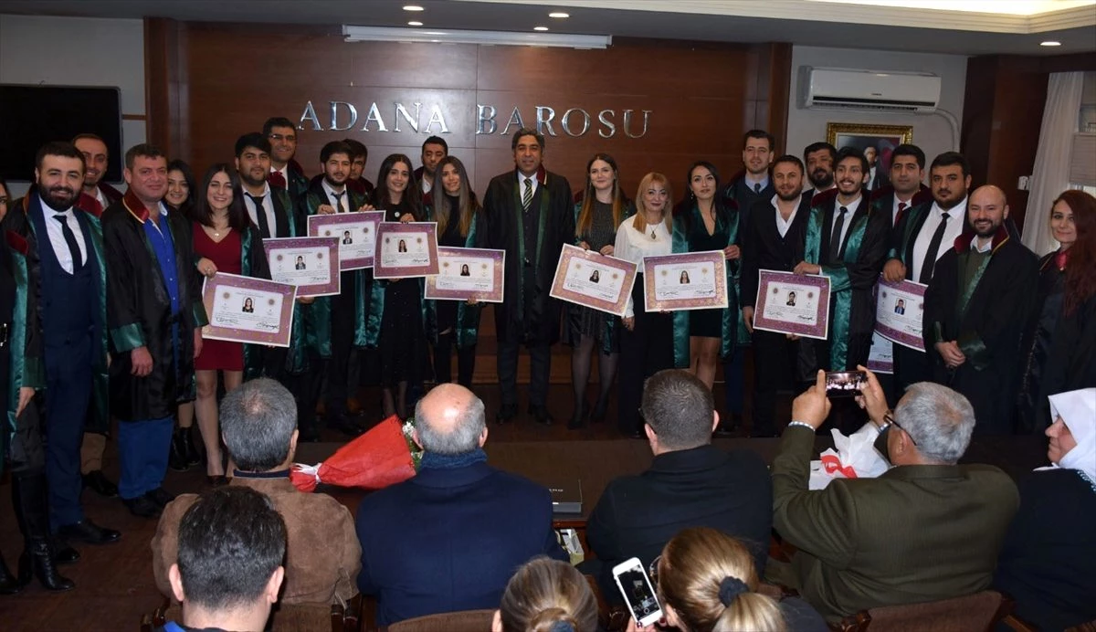 Adana Barosuna 10 yeni avukat daha katıldı