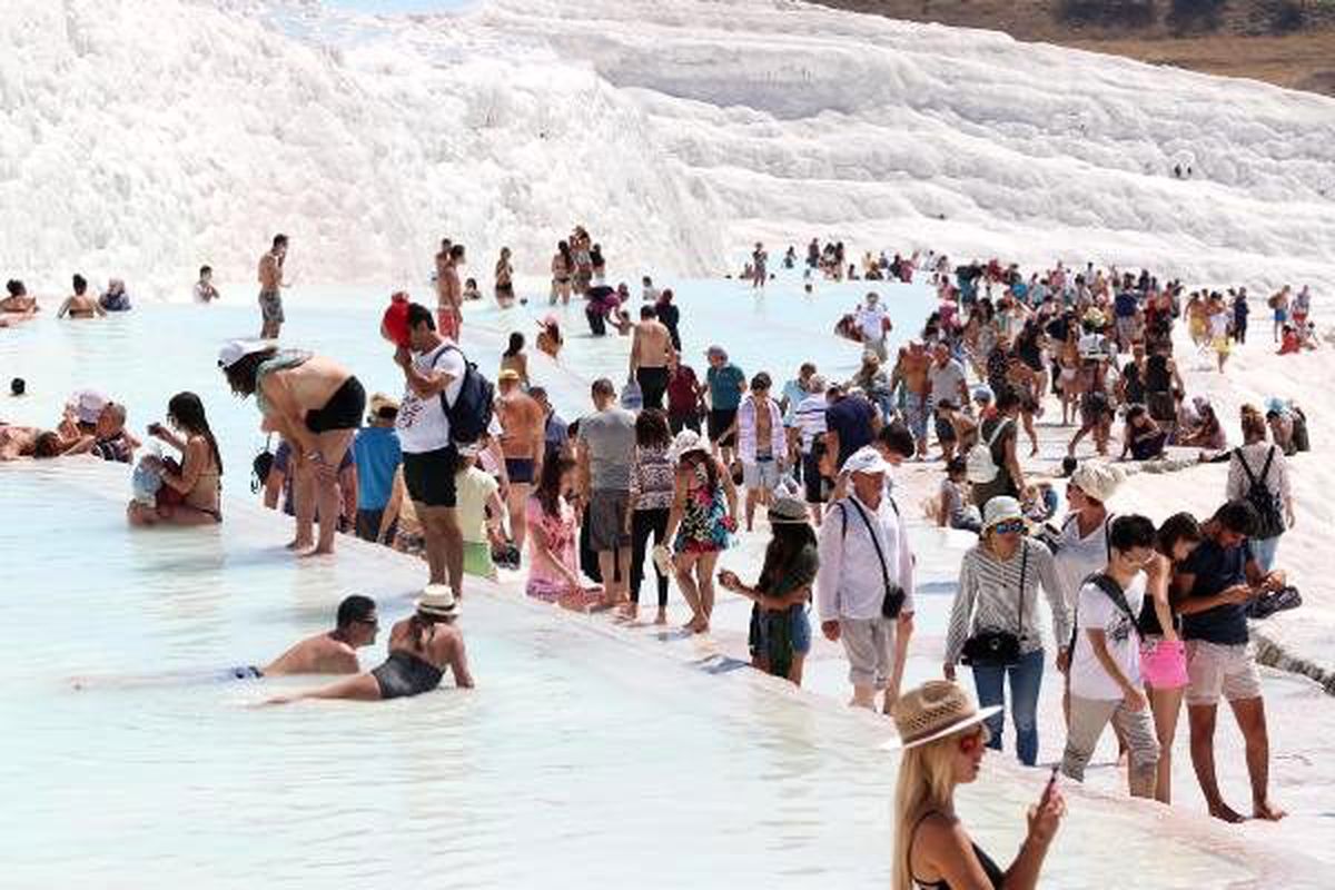 Beyaz cennet Pamukkale, ışıklandırılacak