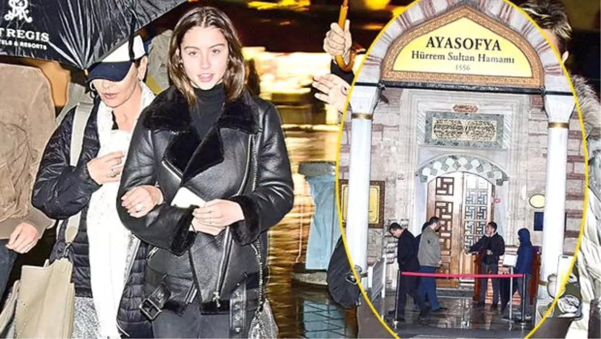 Catherine Zeta- Jones ve ailesinin hamam keyfi