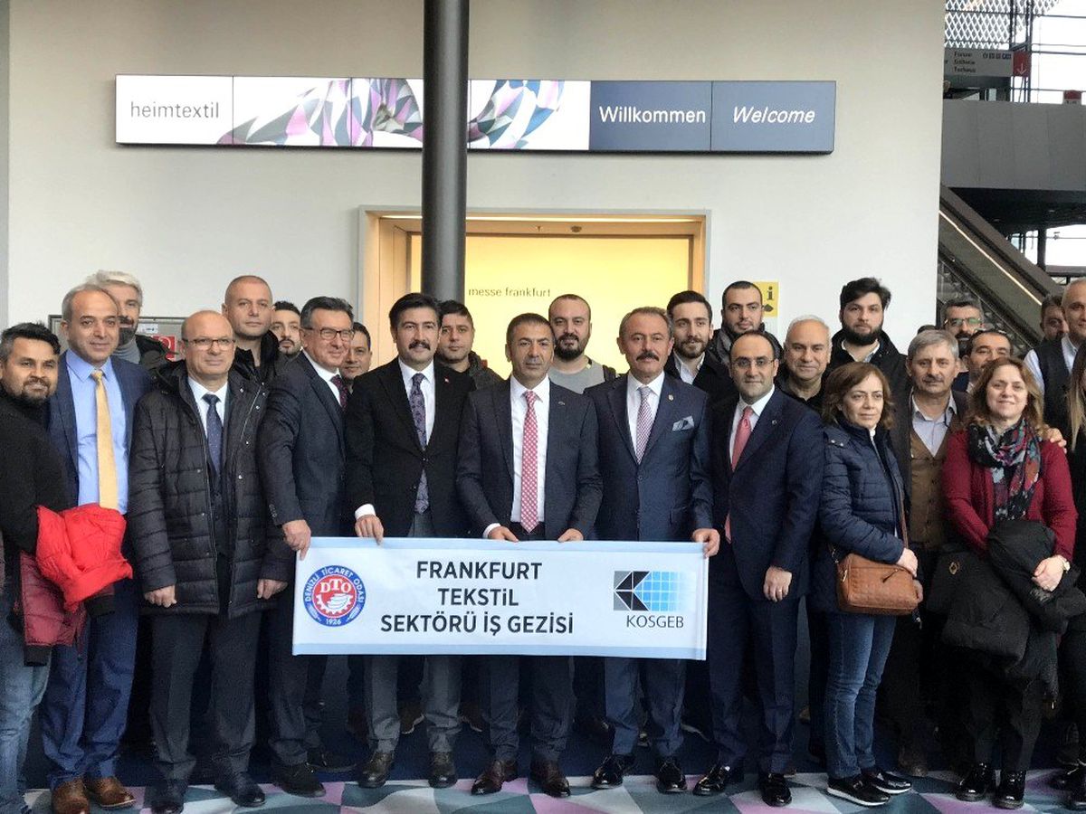 DTO heyeti tekstilin kalbinin attığı Heimtextil Fuarı\'na katıldı
