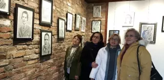 Eskişehirli ressam Salih Sel'den 'Karakalem Portre Sergisi'