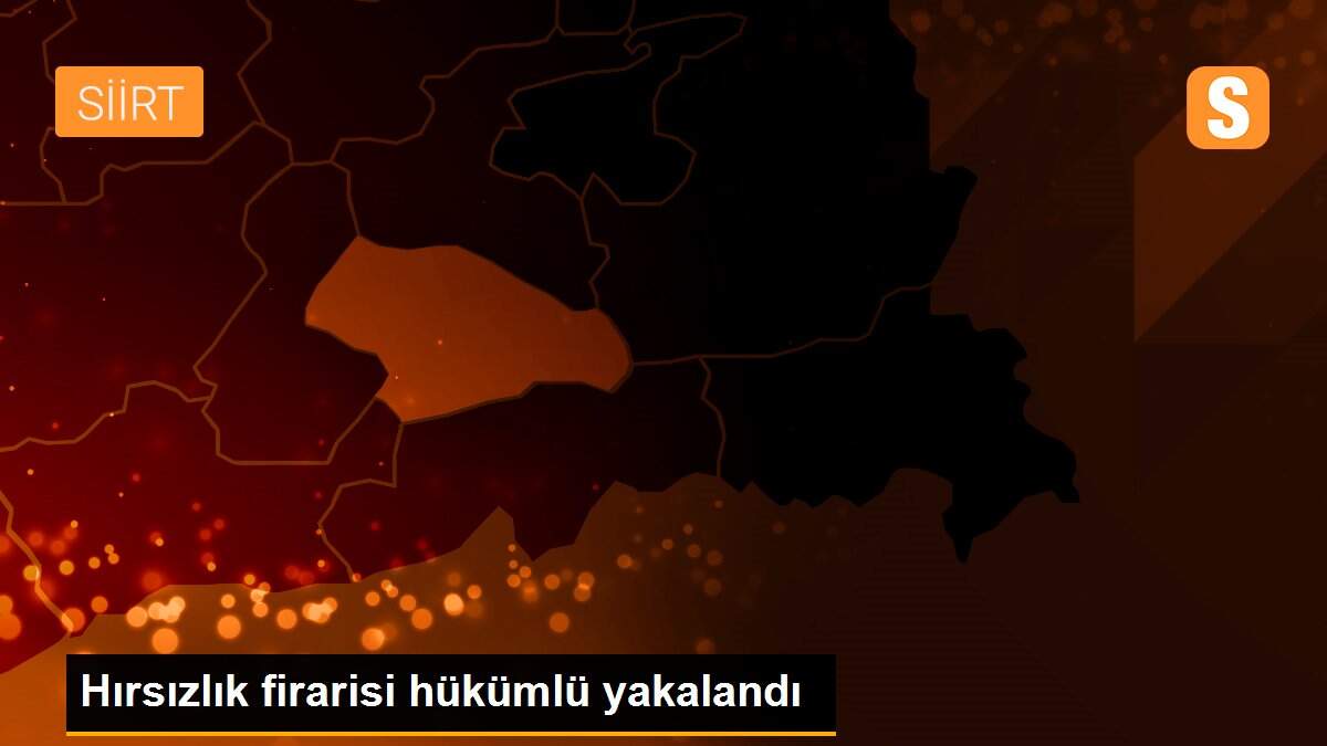 Hırsızlık firarisi hükümlü yakalandı