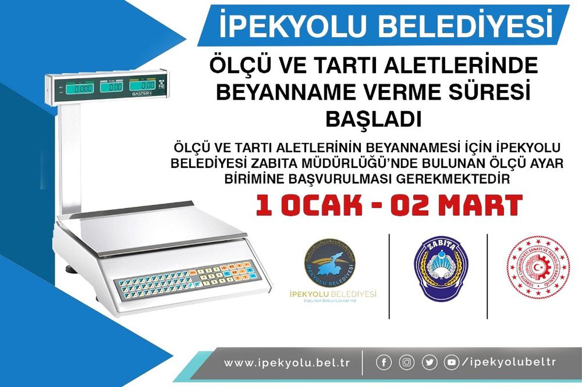 İpekyolu Belediyesinden ölçü ve ayar birimleri kontrolü