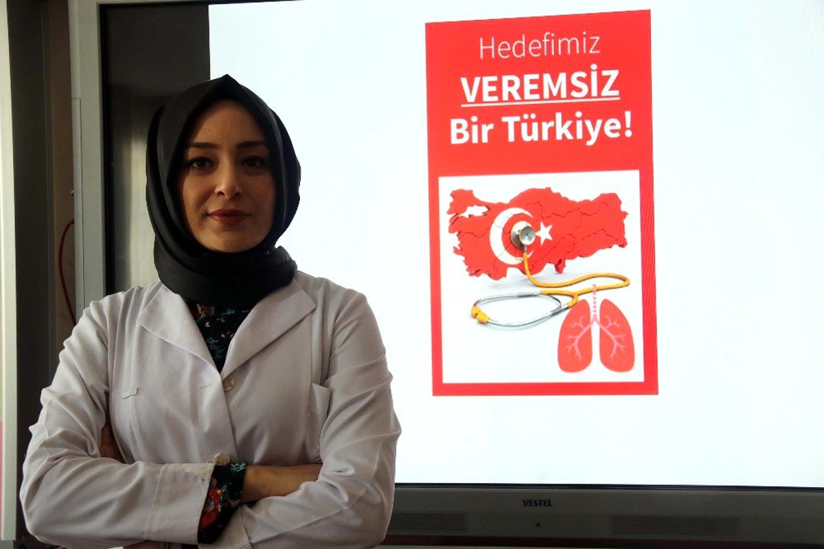Köy öğrencilerine verem hastalığı anlatıldı