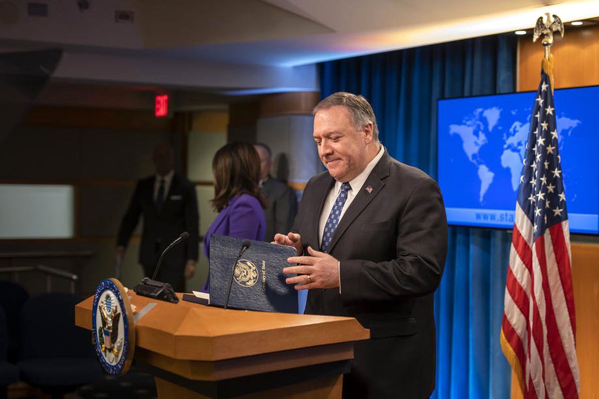 Pompeo: "Süleymani, diplomatik bir görev için Bağdat\'ta değildi"