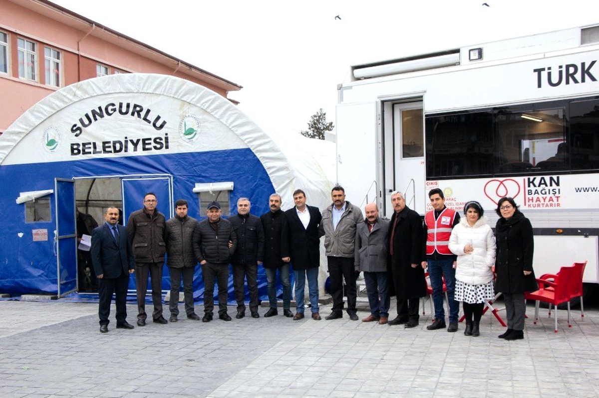 Sungurlu\'da kan, kök hücre ve organ bağışı kampanyası
