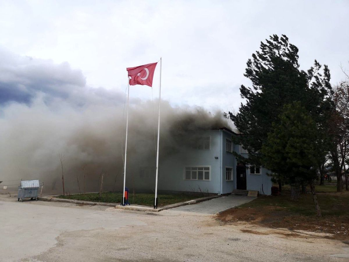 Tokat\'ta çatı yangını