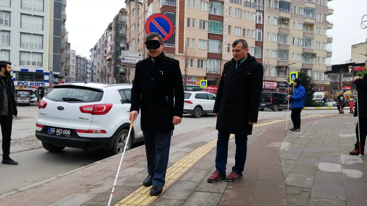 Bafra\'da "Beyaz Baston Görme Engelliler Haftası" etkinliği