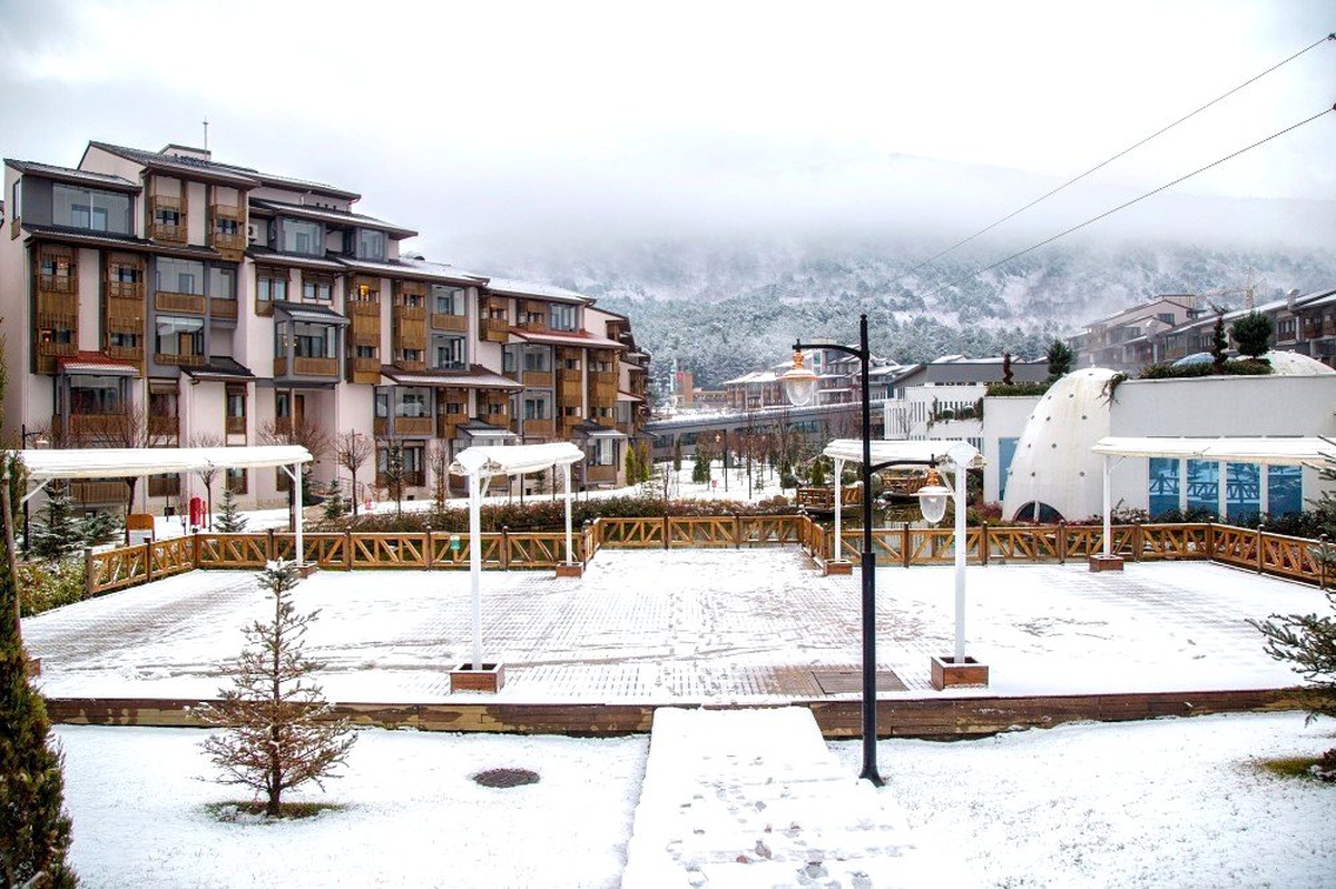 Bolu\'nun önemli turizm merkezi beyaza büründü