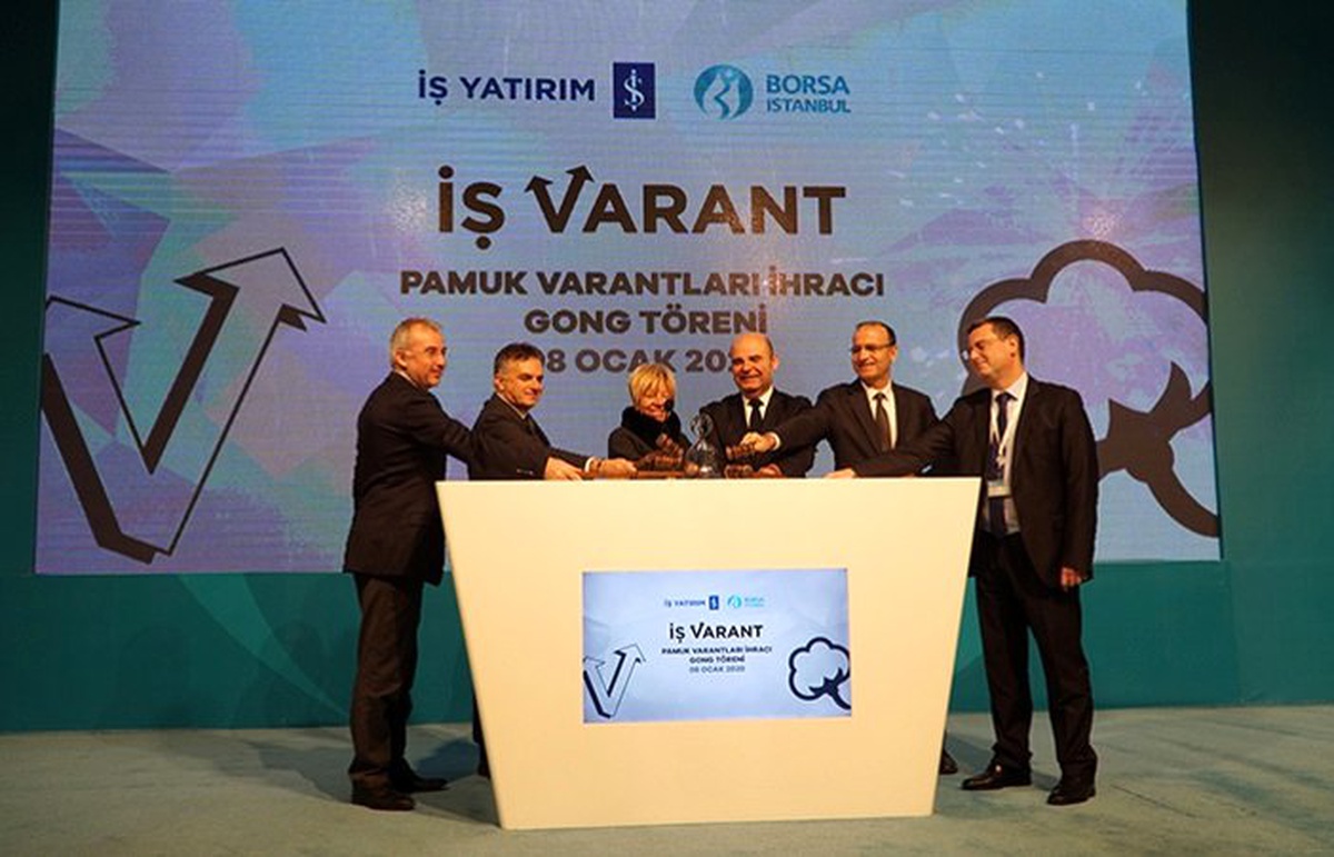 Borsa İstanbul’da gong pamuk varantları için çaldı