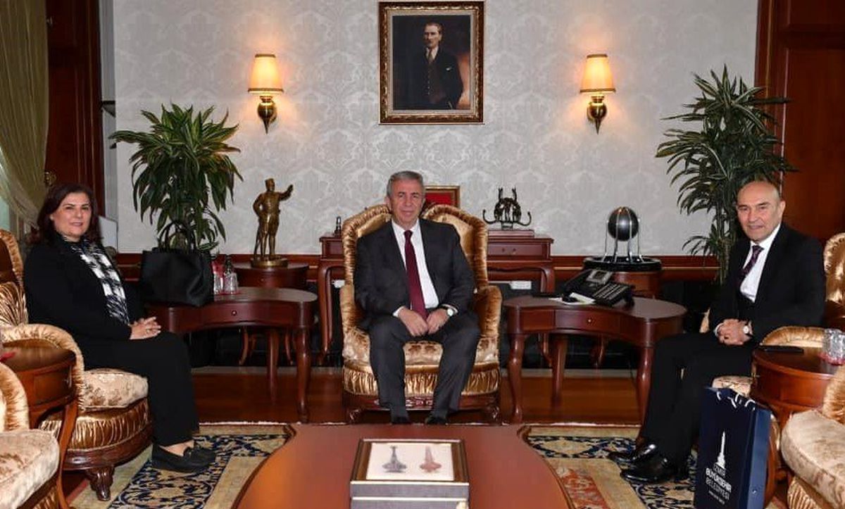 Çerçioğlu ve Soyer\'den Mansur Yavaş\'a destek ziyareti
