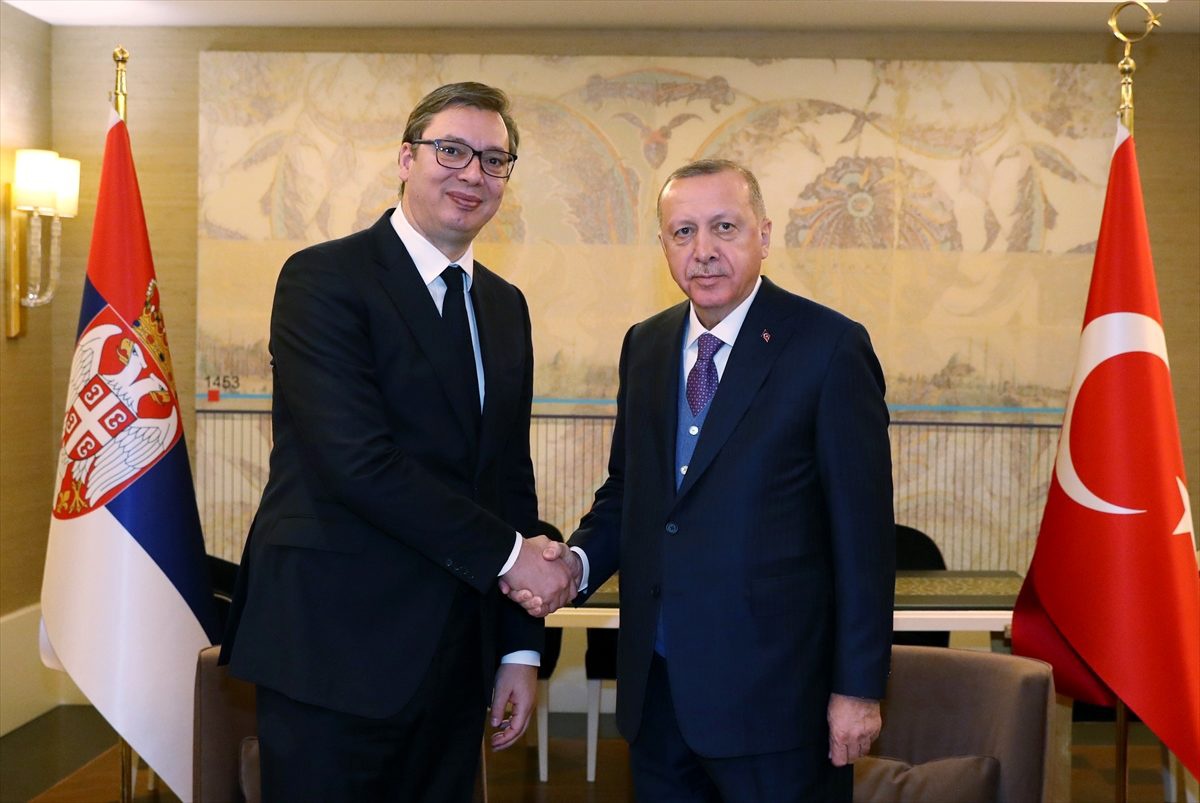 Cumhurbaşkanı Erdoğan, Sırbistan Cumhurbaşkanı Vucic ile görüşüyor