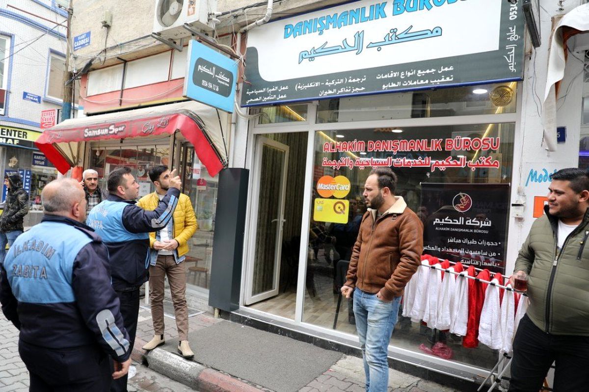 İlkadım\'da yabancı tabelalara sıkı takip