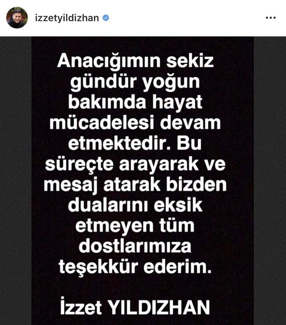 İzzet Yıldızhan hastaneye kamp kurdu