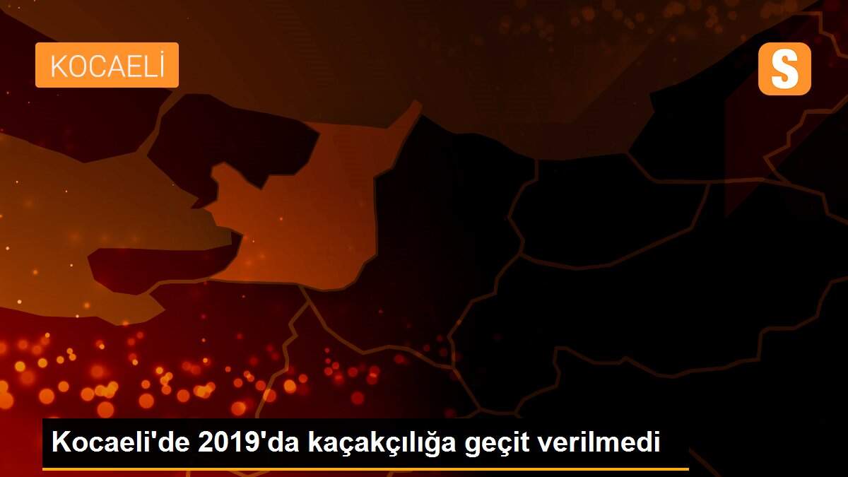 Kocaeli\'de 2019\'da kaçakçılığa geçit verilmedi