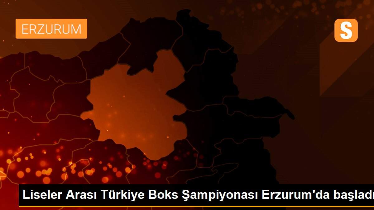 Liseler Arası Türkiye Boks Şampiyonası Erzurum\'da başladı