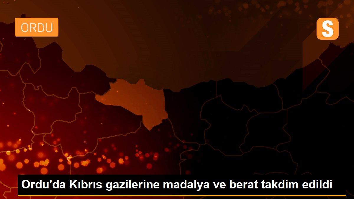 Ordu\'da Kıbrıs gazilerine madalya ve berat takdim edildi