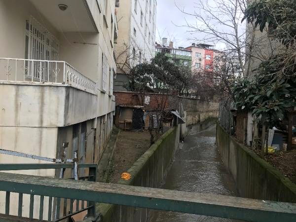 Pendik\'te 5.kattan dereye düşen kadın ağır yaralandı