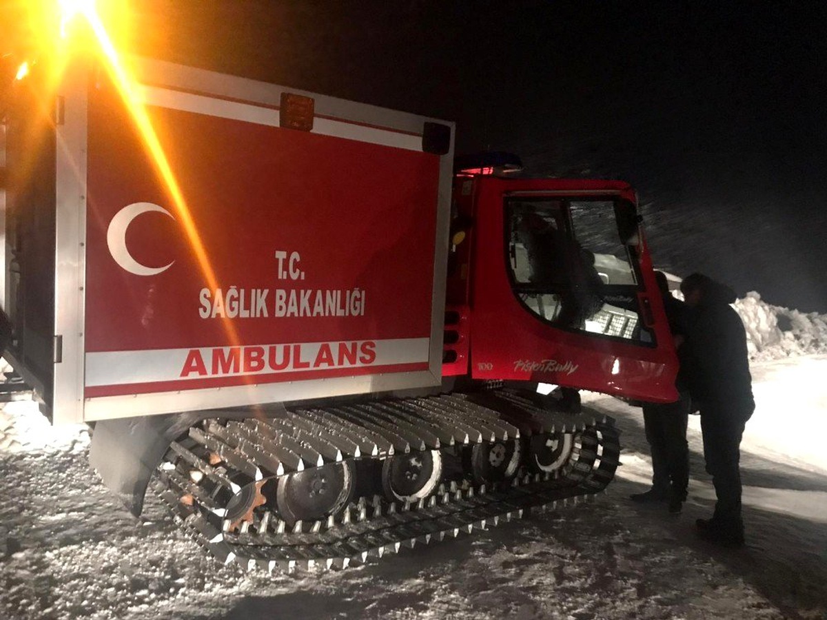 Ayılara yem vermeye giden ekip Nemrut Dağı\'nda mahsur kaldı
