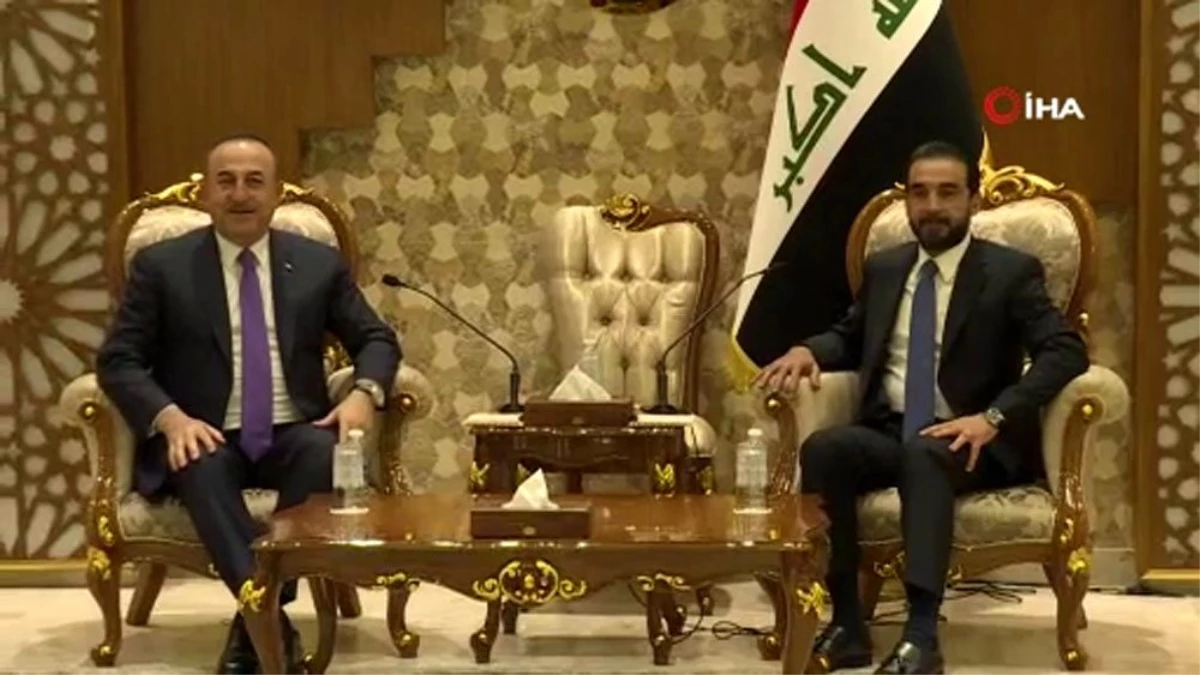 Bakan Çavuşoğlu, Irak Temsilciler Meclisi Başkanı el-Halbusi ile görüştü