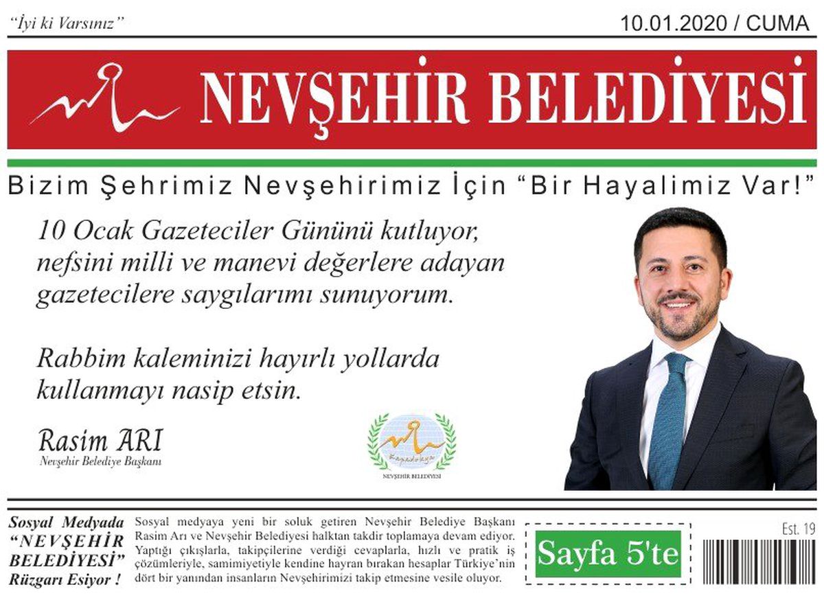 Başkan Arı\'dan 10 Ocak Çalışan Gazeteciler Günü mesajı