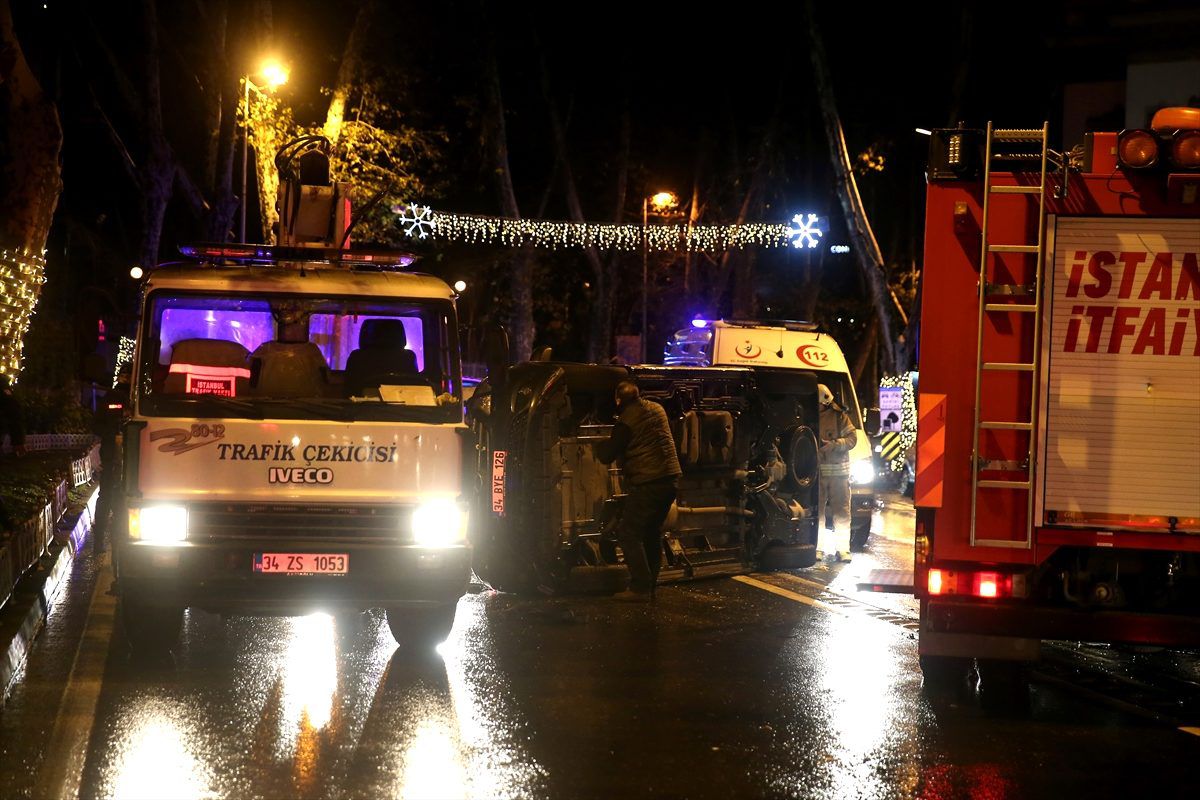 Beşiktaş\'ta trafik kazası: 1 yaralı
