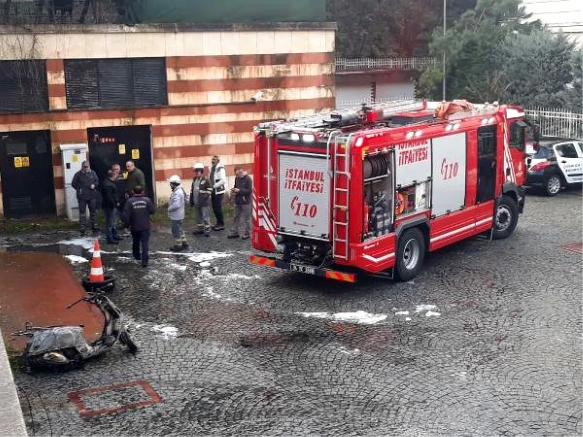 Beykoz\'da otoparkta yangın, üst katlarda mahsur kalanlar kurtarıldı