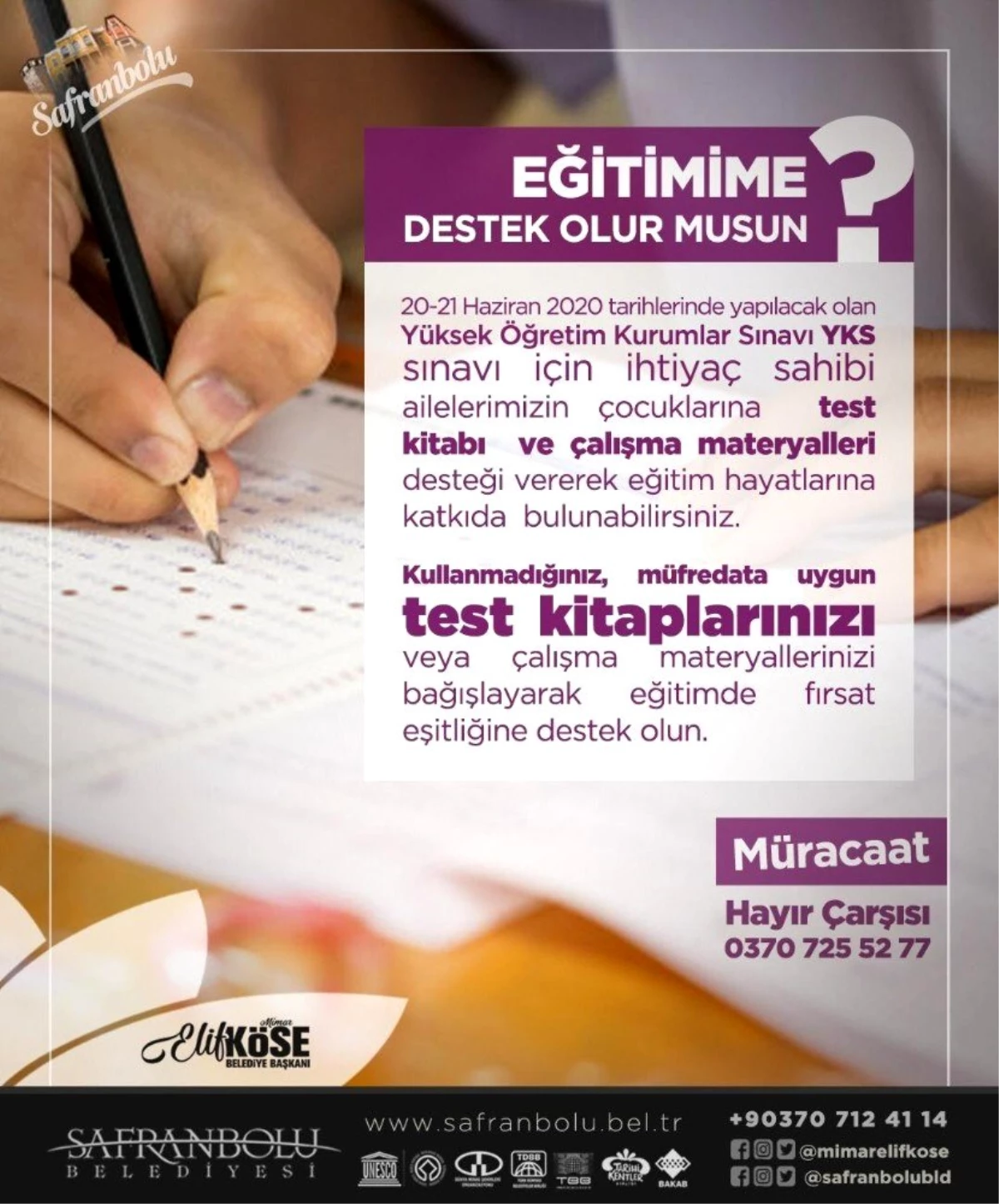 "Eğitimime Destek Olur Musun" kampanyası