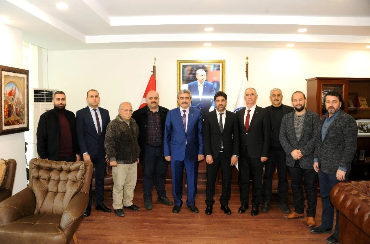 MHP İl Başkanı Alıcık, Rektör Aldemir\'i ziyaret etti