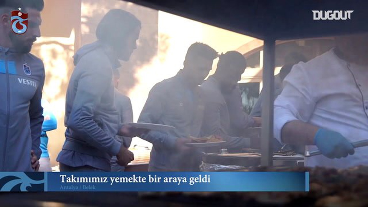 Trabzonspor yemekte bir araya geldi